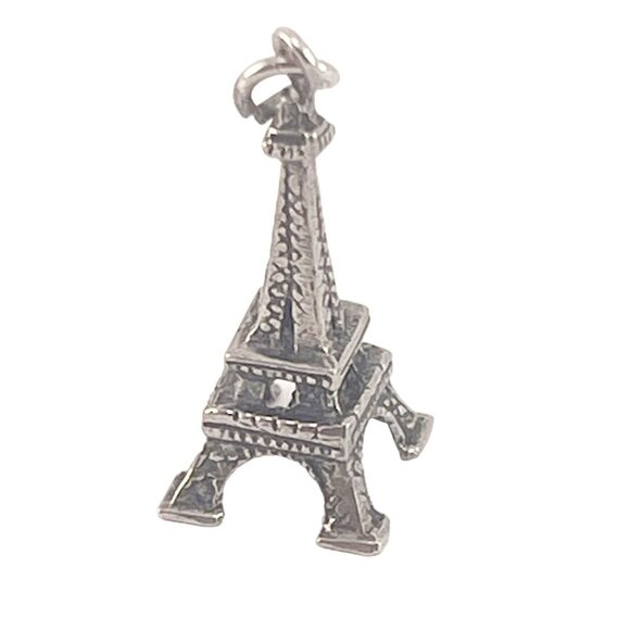 Eiffel Tower Charm Sterling Paris Travel Charm - Picture 4 of 7